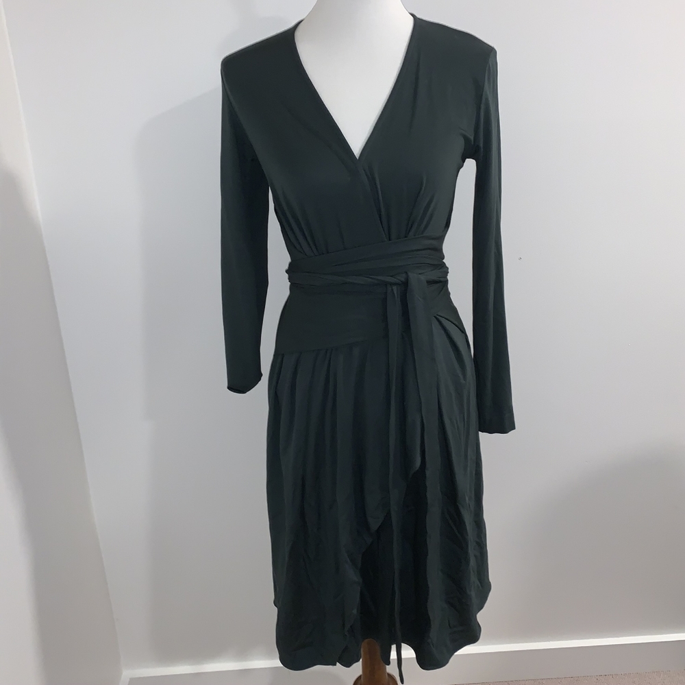 MM. LaFleur Long Sleeve Faux Wrap Dress
